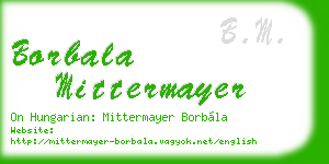 borbala mittermayer business card